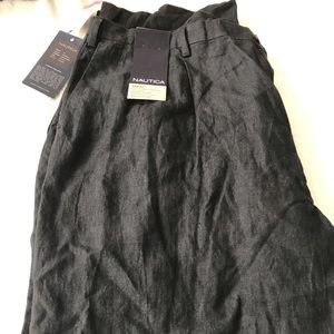 Nautica linen pants size 38x32, black
